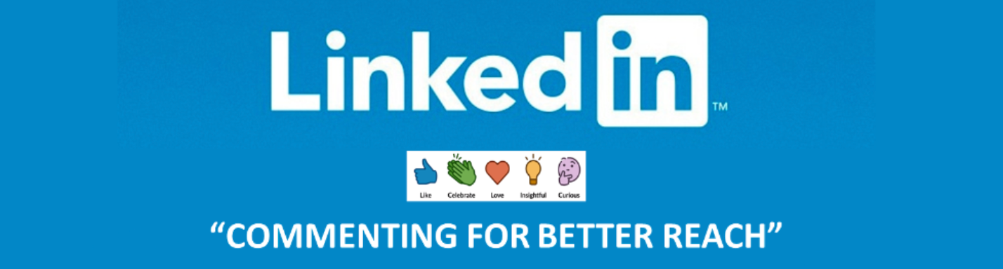 LinkedIn Logo and "Commenting For Better Reach" Trend