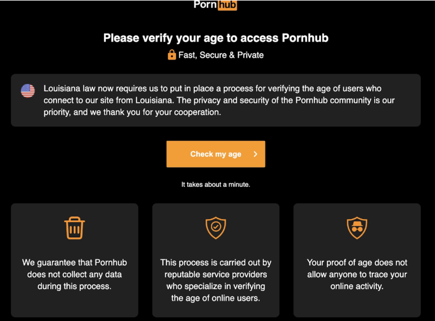New Pornhub ID laws