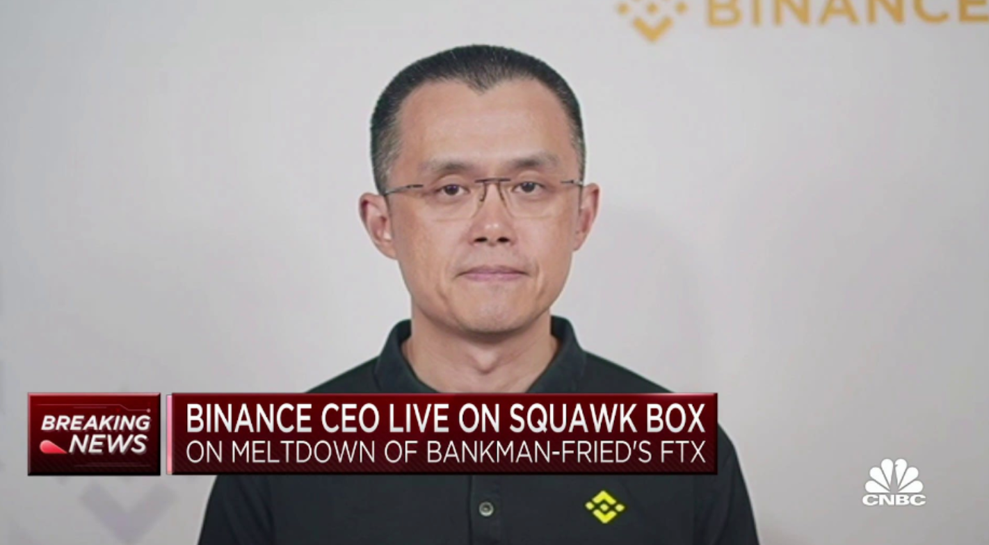 Binance CEO live on Squawk Box