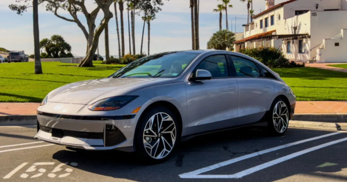 Hyundai Ev parked