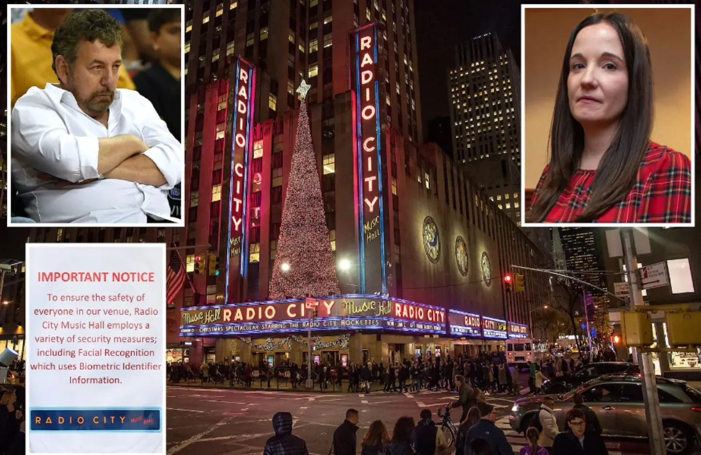 Pictured: Radio City Music hall owner James Dolan and lawyer Kelly Conlon